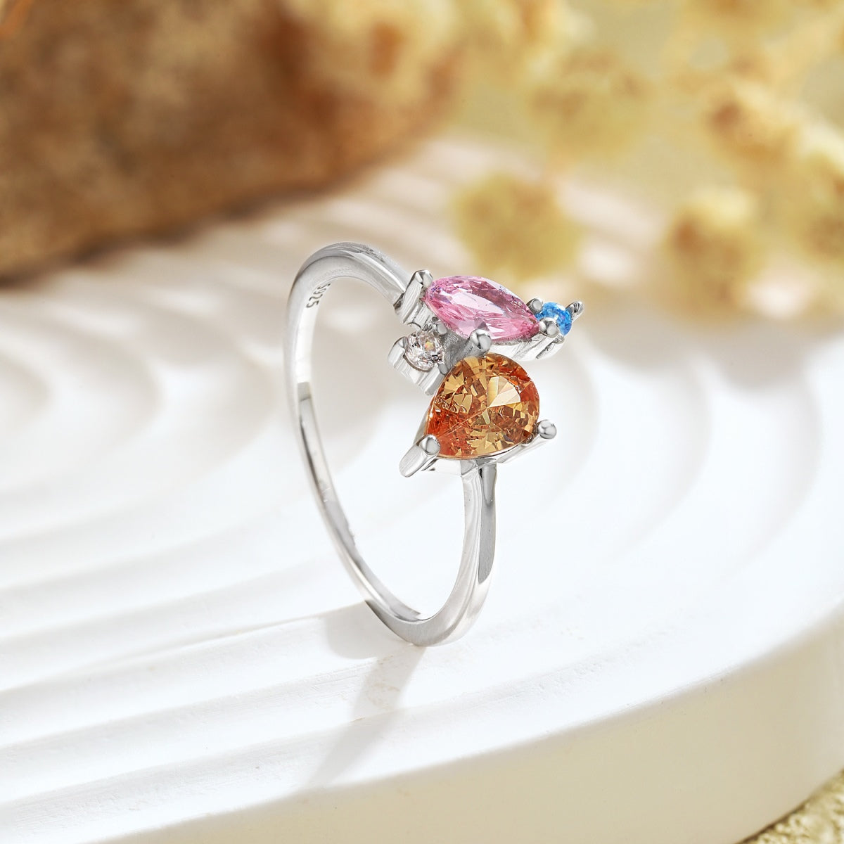 [Elite]Radiant Colorful Multi Cut Daily Ring