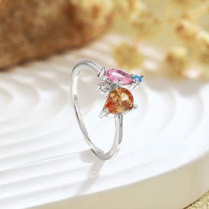 [Elite]Radiant Colorful Multi Cut Daily Ring