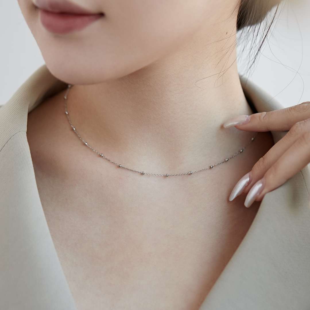 [Elite]Small Bead Clavicle Chain Simple Necklace