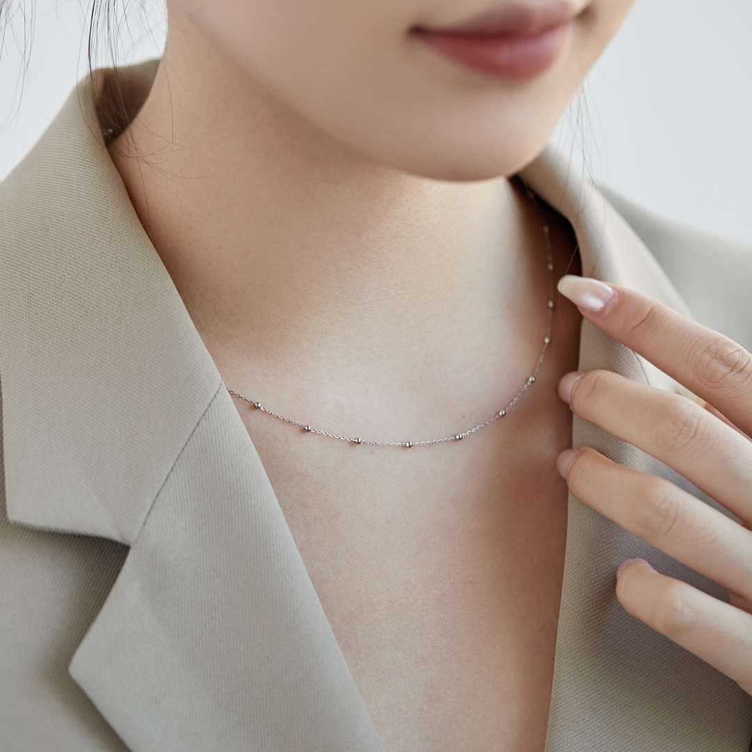 [Elite]Small Bead Clavicle Chain Simple Necklace