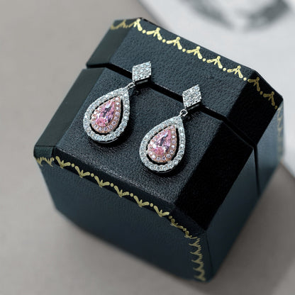 [Elite]Ornate Delicate Water Drop Shape Banquet Earrings
