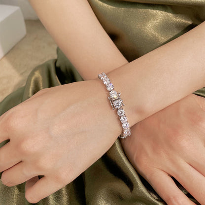 [Elite]0.75 Carat Dazzling Round Cut Wedding Bracelet
