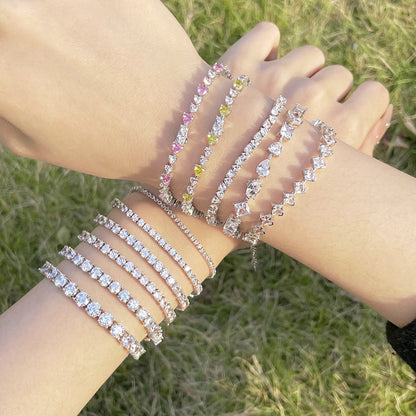 [Elite]Luxurious Ornate Round Cut Tennis Bracelet