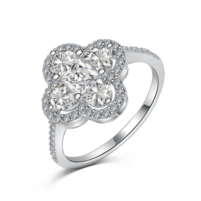 [Elite]Luxurious Eternity Flower Shape Banquet Ring