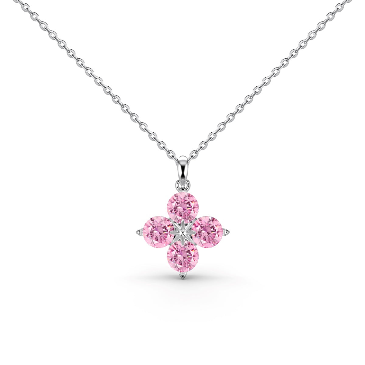 [Elite]Four-Leaf Clover And Eight-Pointed Star Necklace