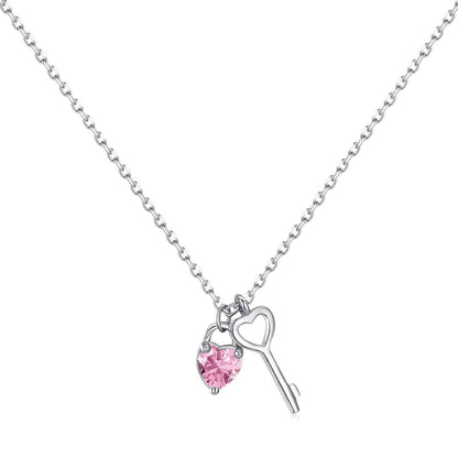 [Elite]Unique Heart Shape Key Pendent Necklace