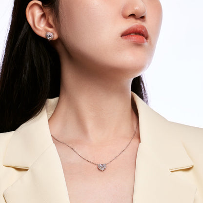 [Elite]Dazzling Heart Shape Lover Earrings
