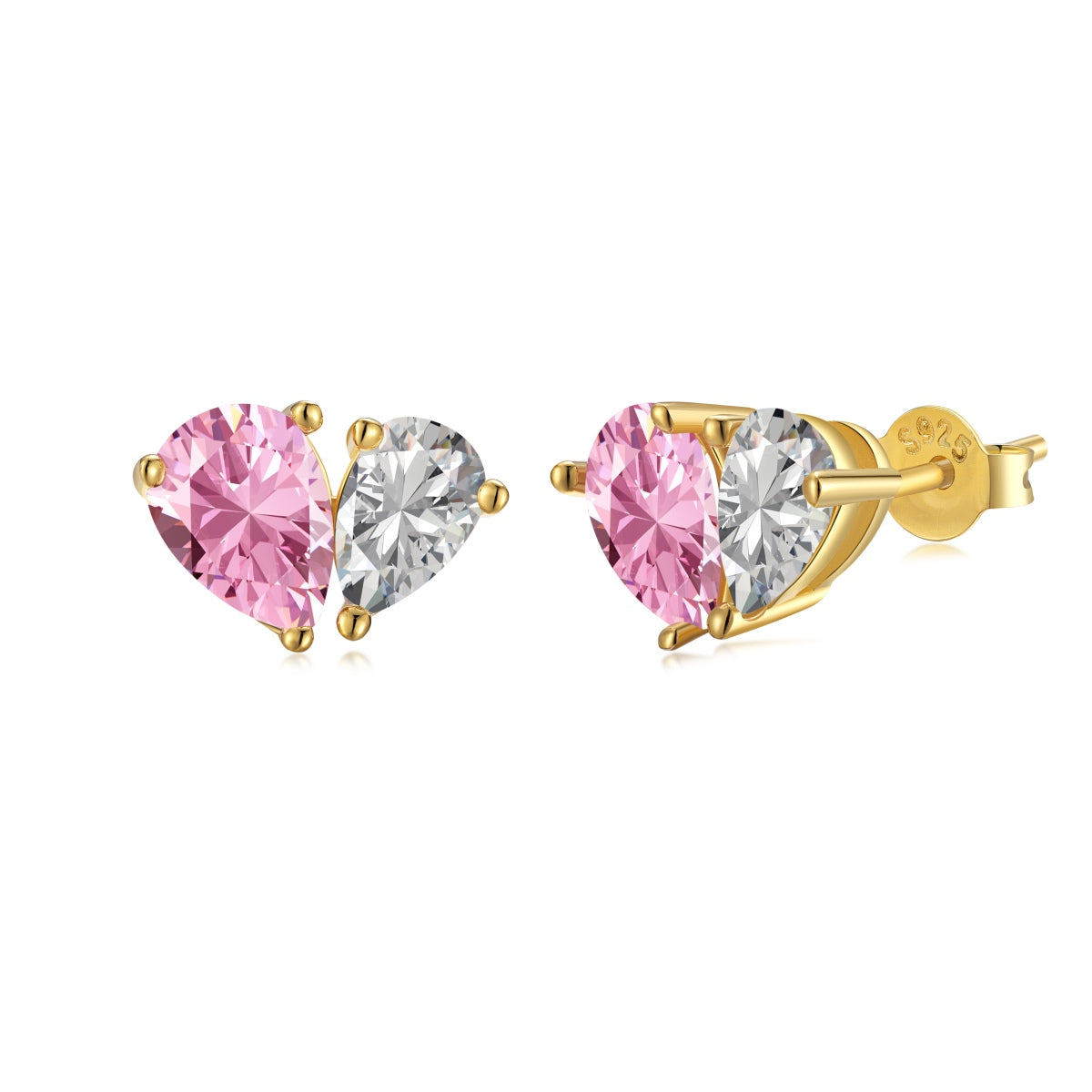 [Elite]Dazzling Elegant Heart Cut Lover Earrings