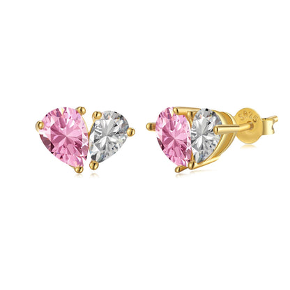 [Elite]Dazzling Elegant Heart Cut Lover Earrings