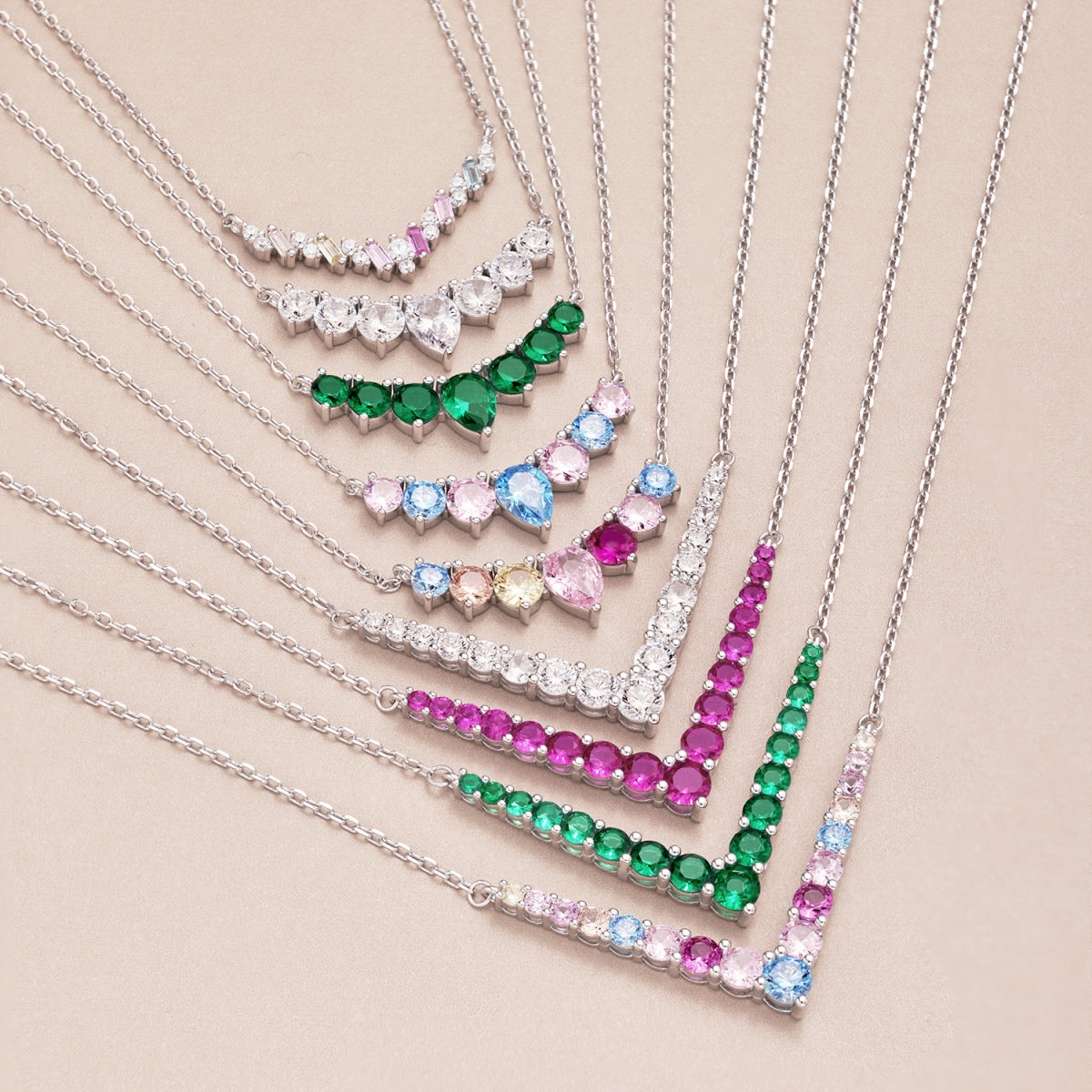 [Elite]Dainty Colorful Heart Necklace