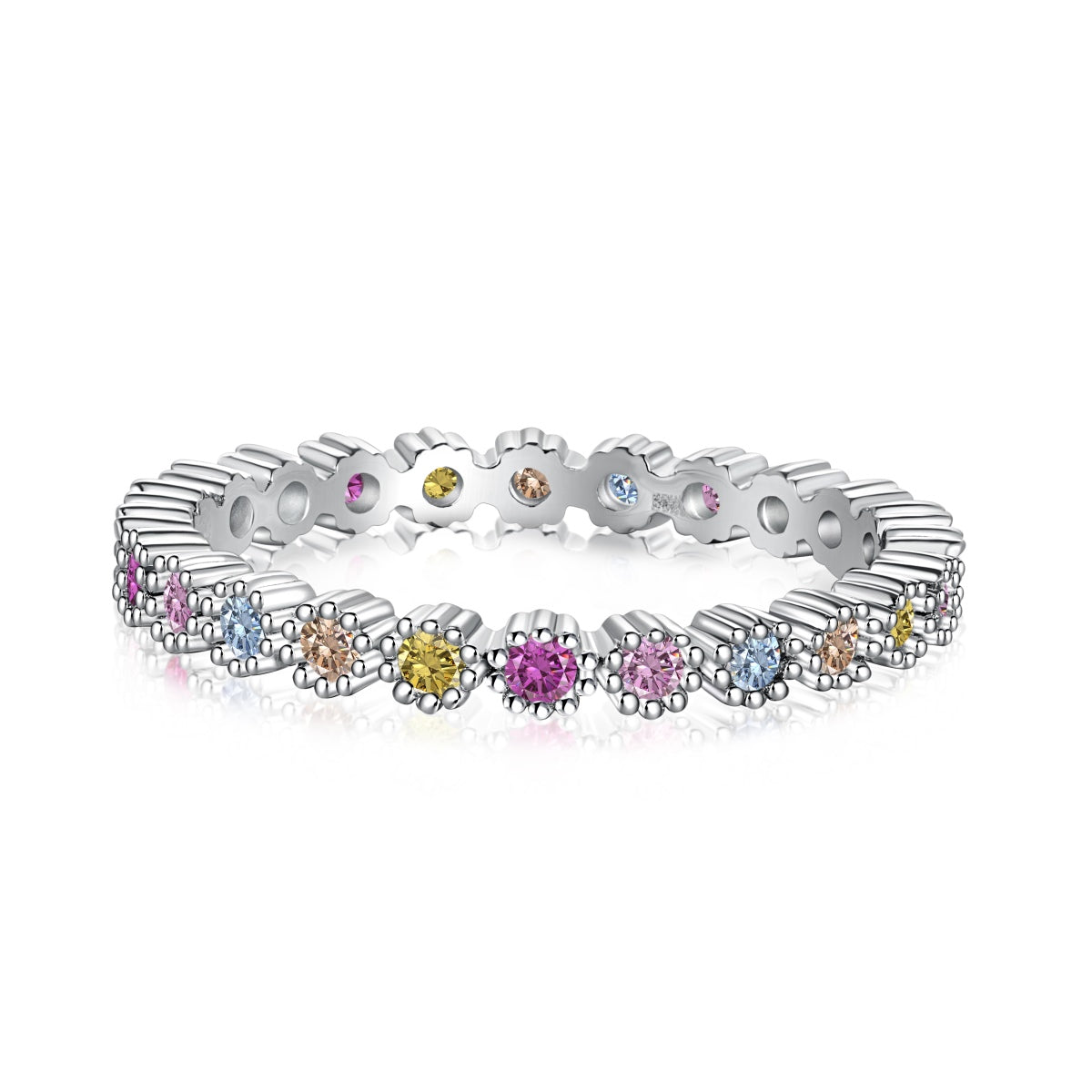 [Elite]Exquisite Colorful Round Cut Party Ring