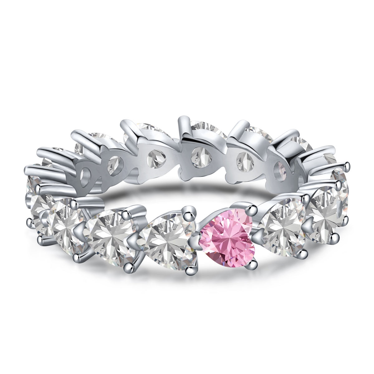 [Elite]0.25 Carat Radiant Romance Heart Cut Lover Ring
