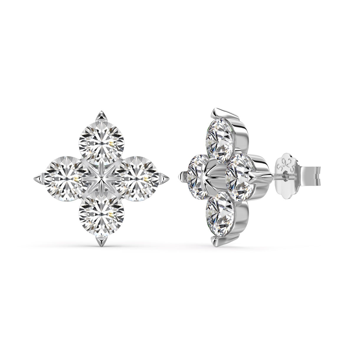 [Elite]Four-Leaf Clover Eight-Pointed Star Earrings
