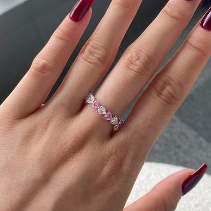[Elite]0.25 Carat Radiant Romance Heart Cut Lover Ring