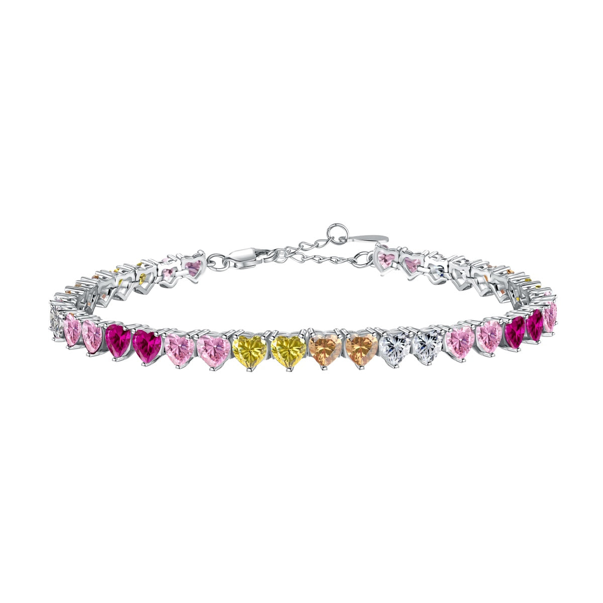 [Elite]Luxurious Colorful Romantic Heart Shape Lover Bracelet