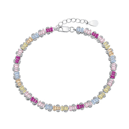 [Elite]Delicate Colorful Emerald Cut Party Bracelet