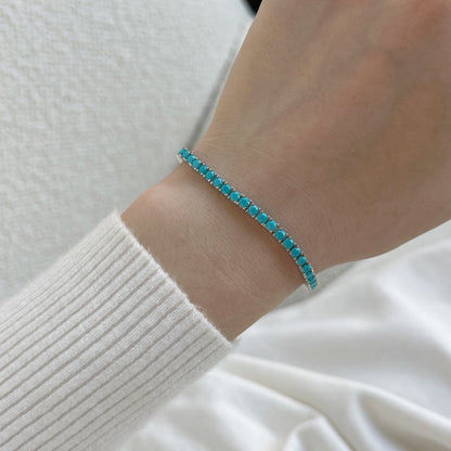 [Elite]Dainty Charming Round Cut Tennis Bracelet