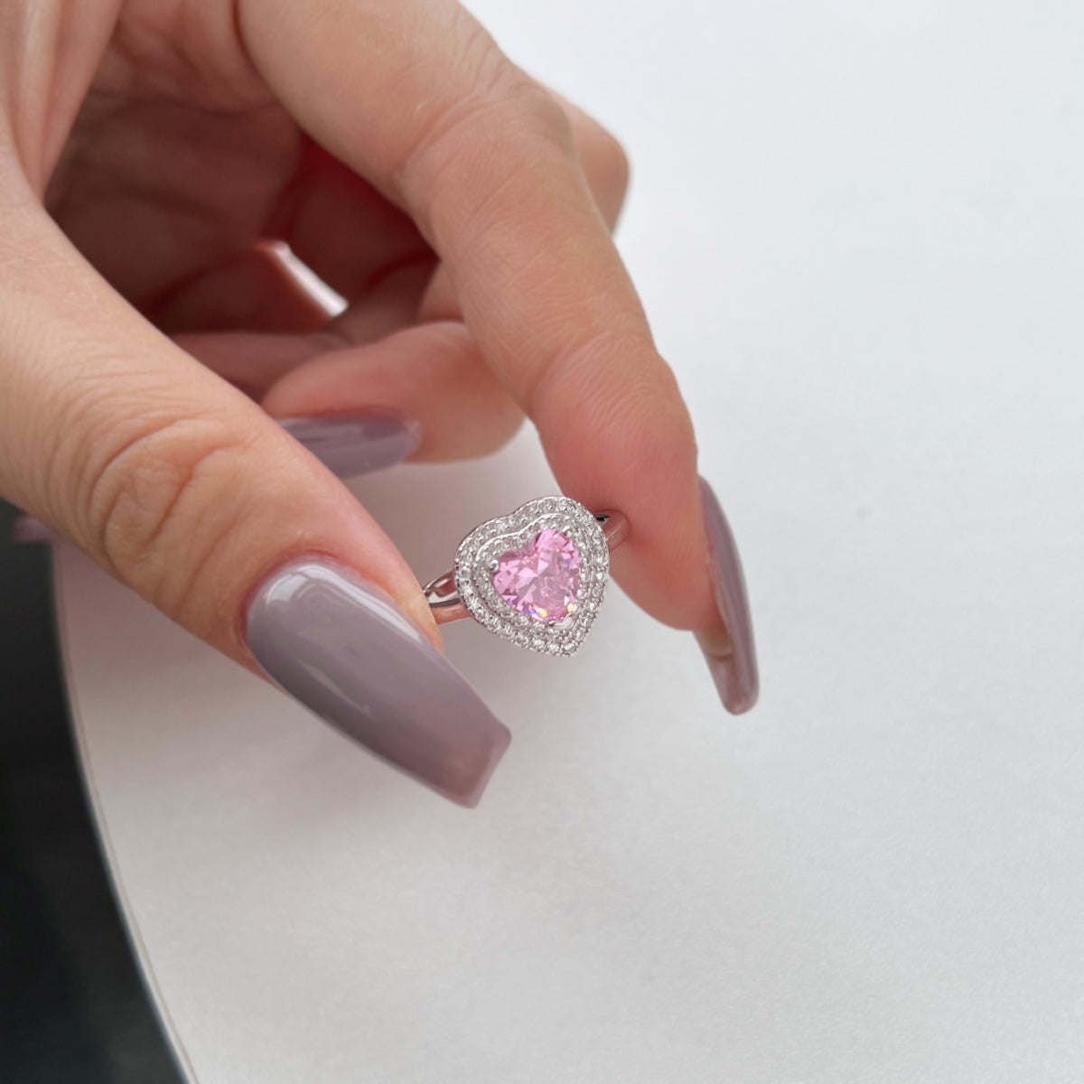 [Elite]Delicate Ebullient Heart Shape Wedding Ring
