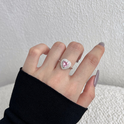 [Elite]Delicate Ebullient Heart Shape Wedding Ring
