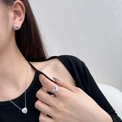 [Elite]Dazzling Heart Shape Lover Earrings