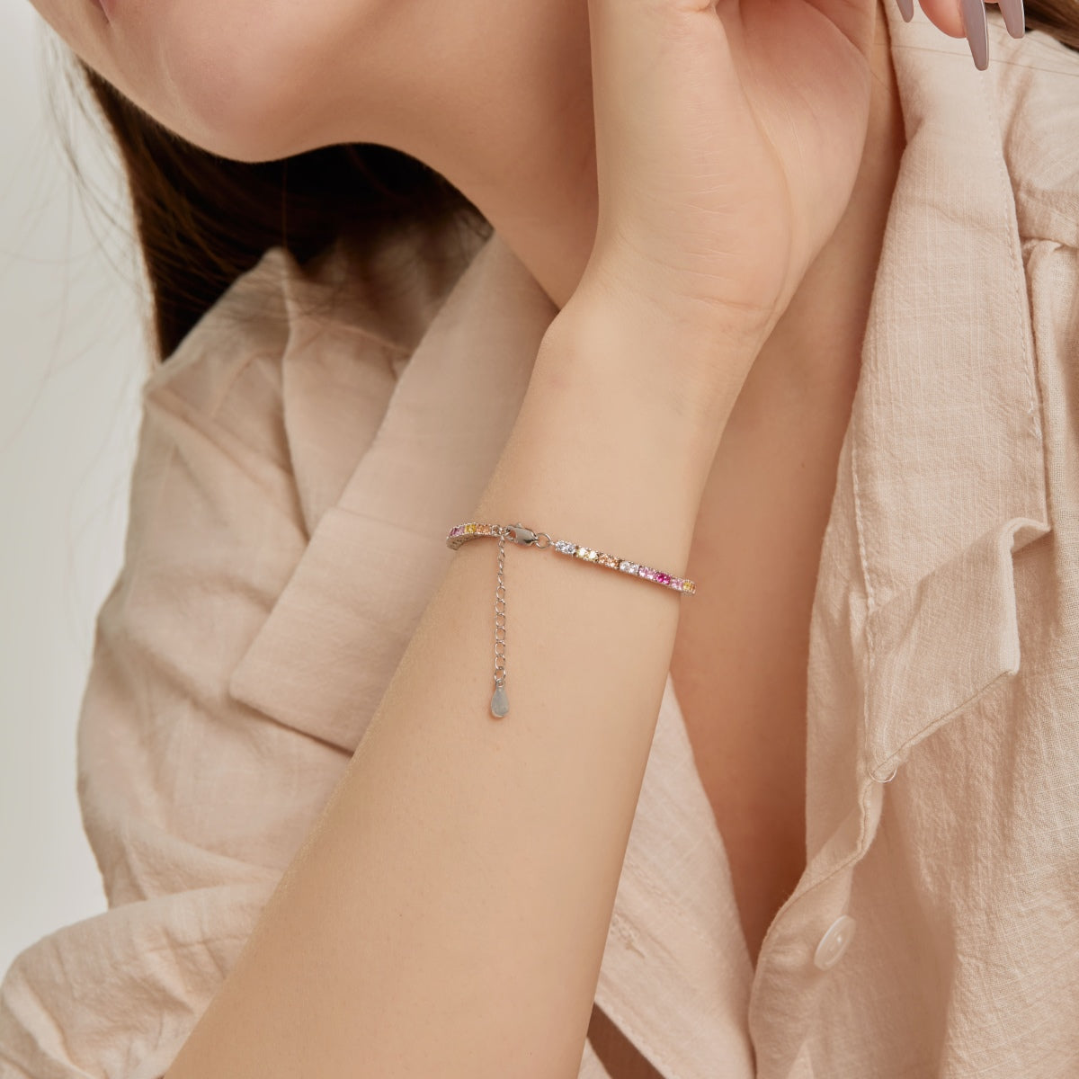 [Elite]Delicate Romantic Heart Shape Lover Bracelet