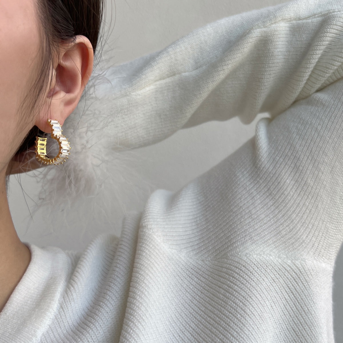 [Elite]Radiant Heart Cutout Earrings
