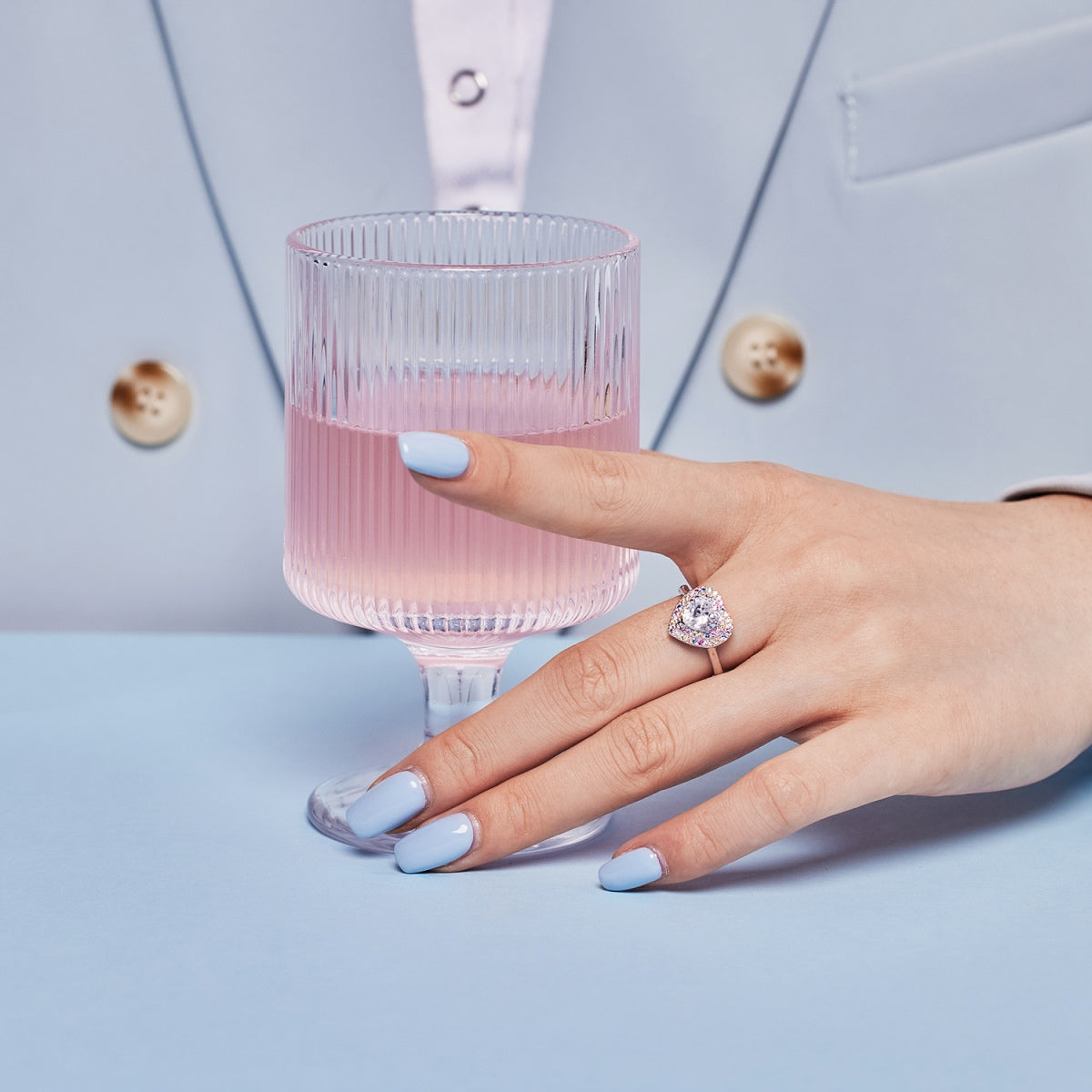 [Elite]Delicate Ebullient Heart Shape Wedding Ring