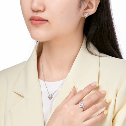 [Elite]Delicate Ebullient Heart Shape Wedding Ring