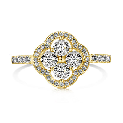 [Elite]Four Leaf Clover Flower Design Ring