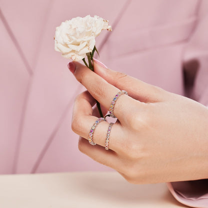[Elite]Radiant Sparkling Round Cut Daily Ring