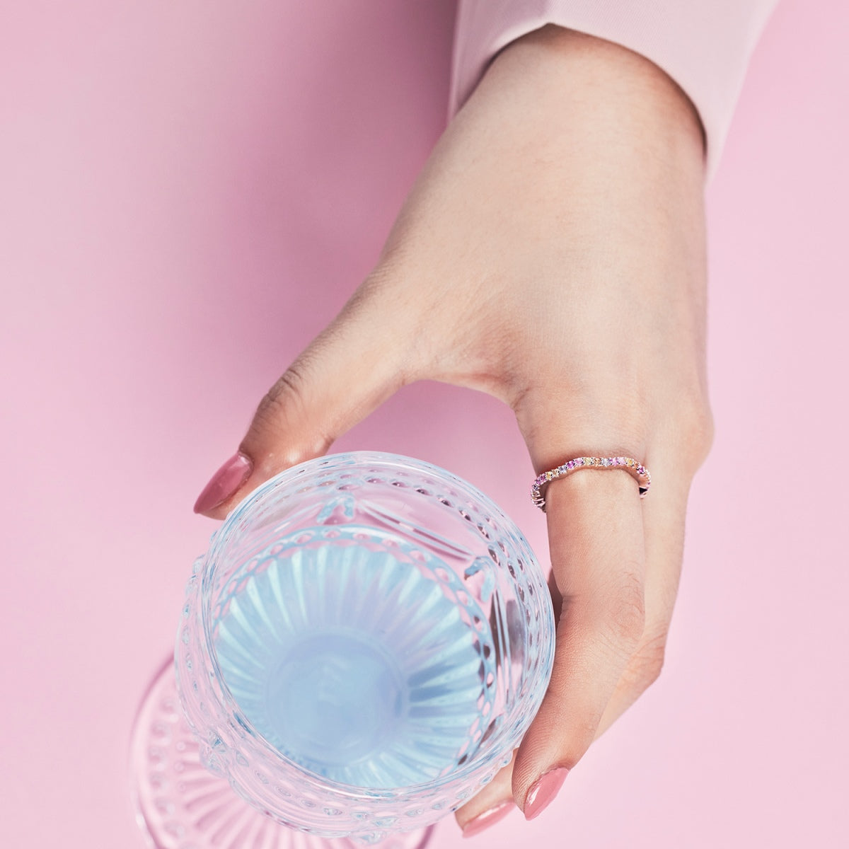 [Elite]Dainty Colorful Round Cut Party Ring