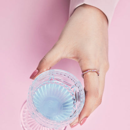 [Elite]Dainty Colorful Round Cut Party Ring