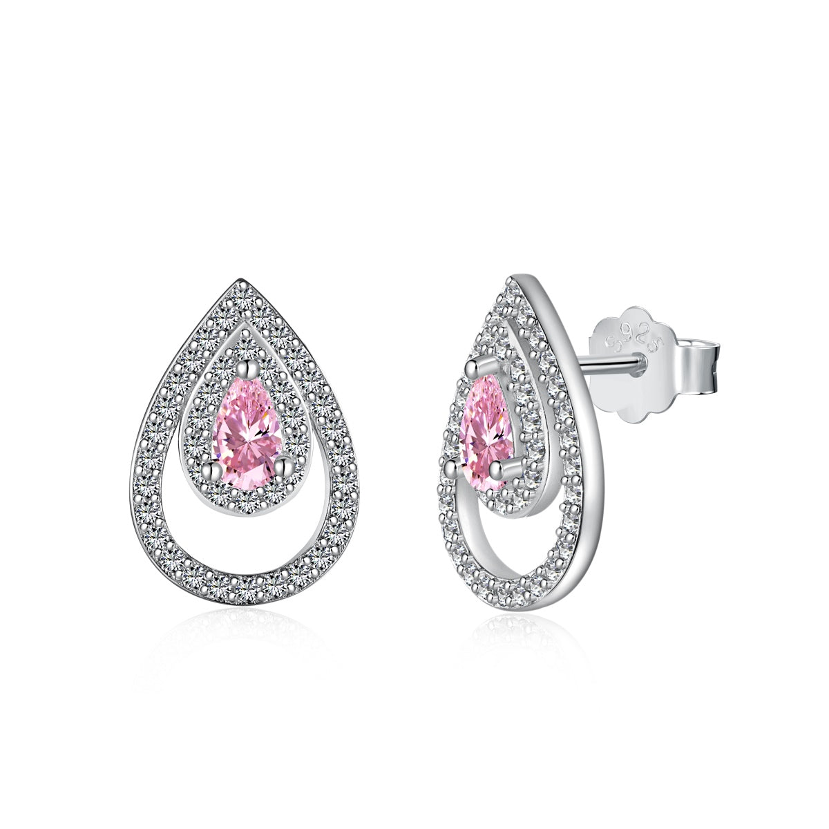 [Elite]Sparkling Delicate Water Drop Shape Daily Earrings