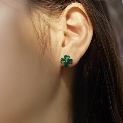 [Elite]Four-Leaf Clover Ball Earrings
