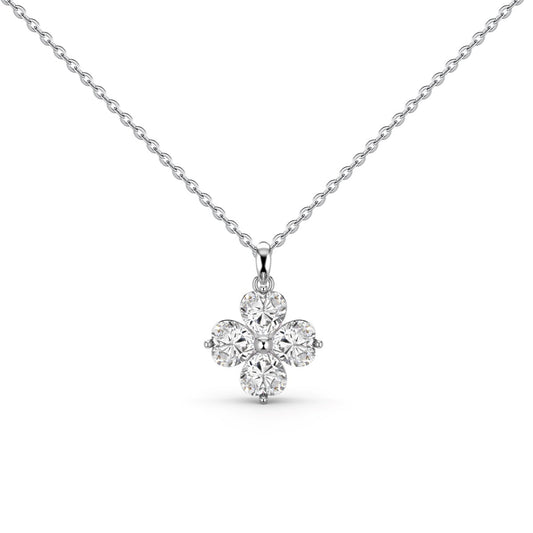 [Elite]Heart-Shaped Four-Leaf Clover Bead Necklace