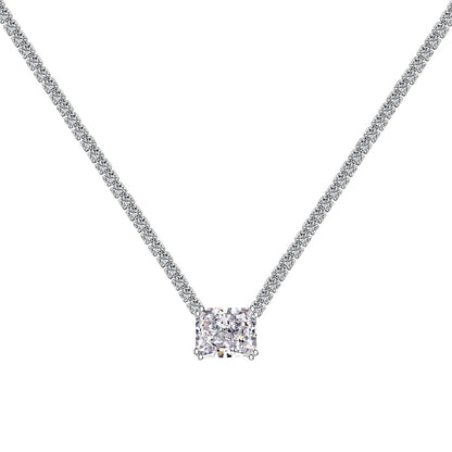 [Elite]4.0 Carat Elegant Radiant Cut Necklace
