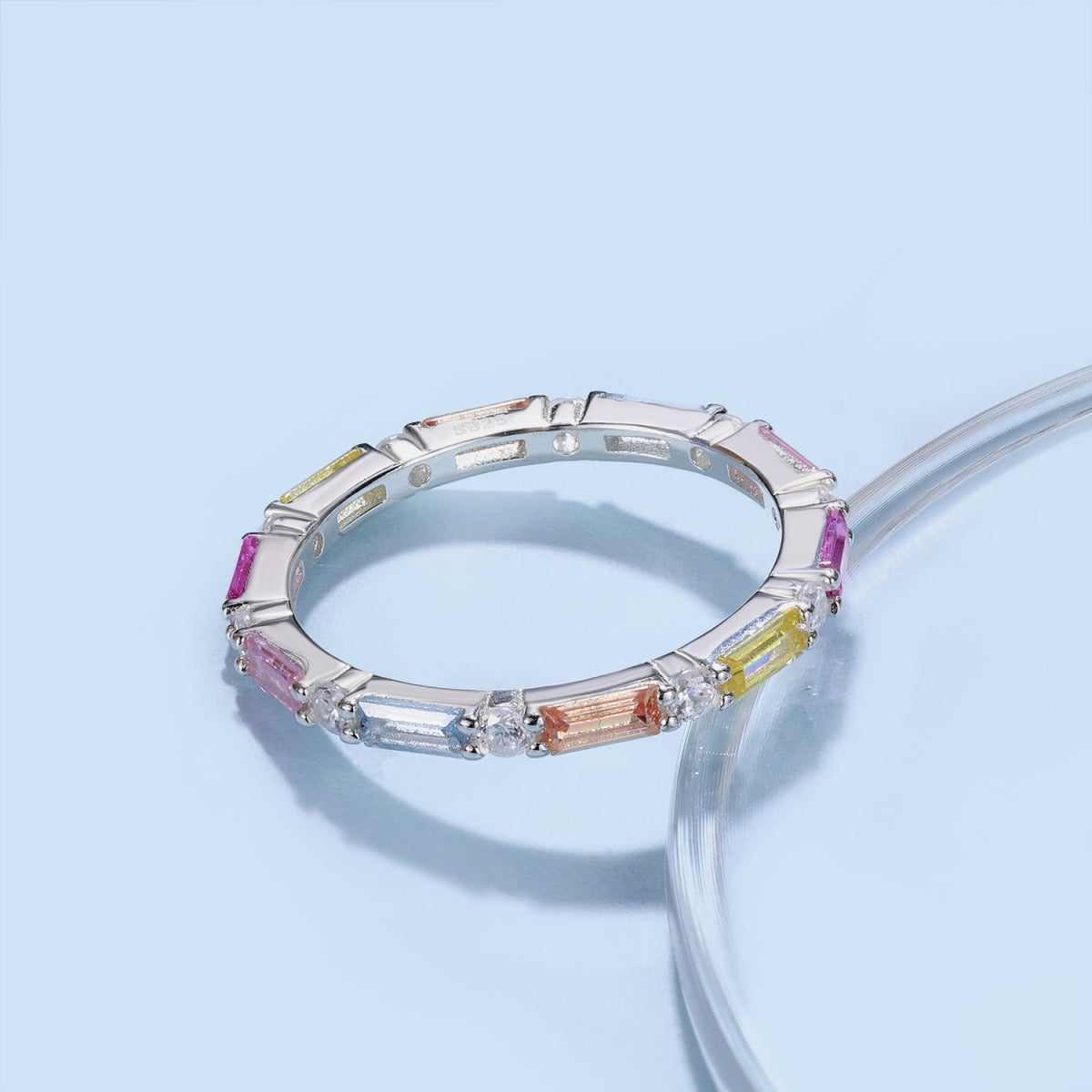 [Elite]Lively In Shades Elegant Radiant Cut Daily Ring