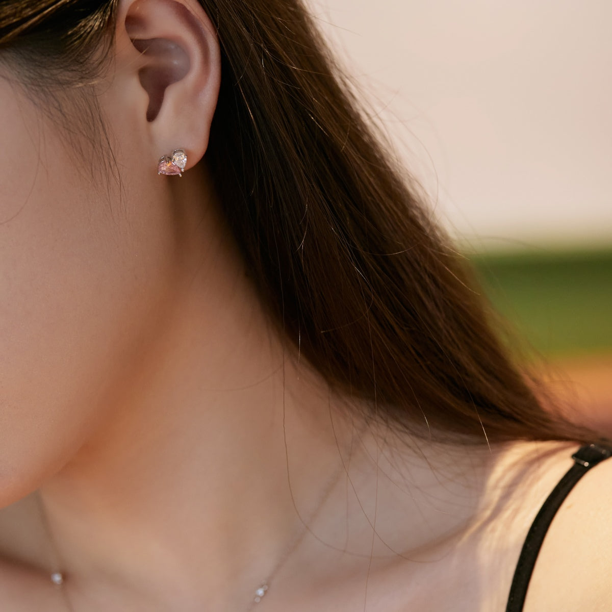 [Elite]Dazzling Elegant Heart Cut Lover Earrings