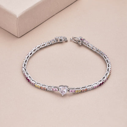[Elite]Delicate Romantic Heart Shape Lover Bracelet