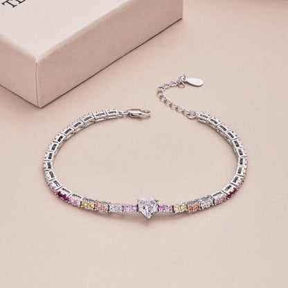 [Elite]Delicate Romantic Heart Shape Lover Bracelet