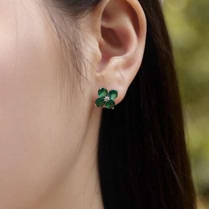 [Elite]Four-Leaf Clover Eight-Pointed Star Earrings