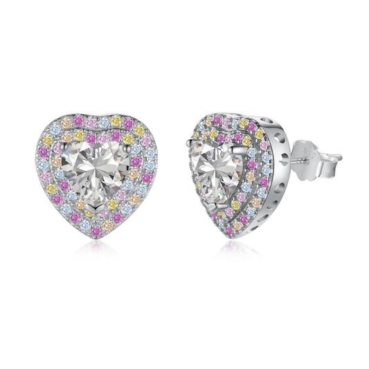 [Elite]Dazzling Heart Shape Lover Earrings