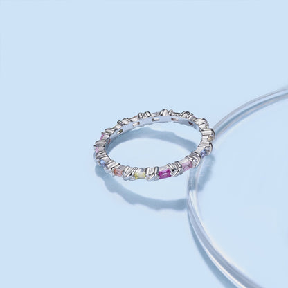 [Elite]Charming Colorful Round Cut Daily Ring