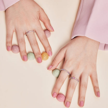 [Elite]Exquisite Colorful Round Cut Party Ring