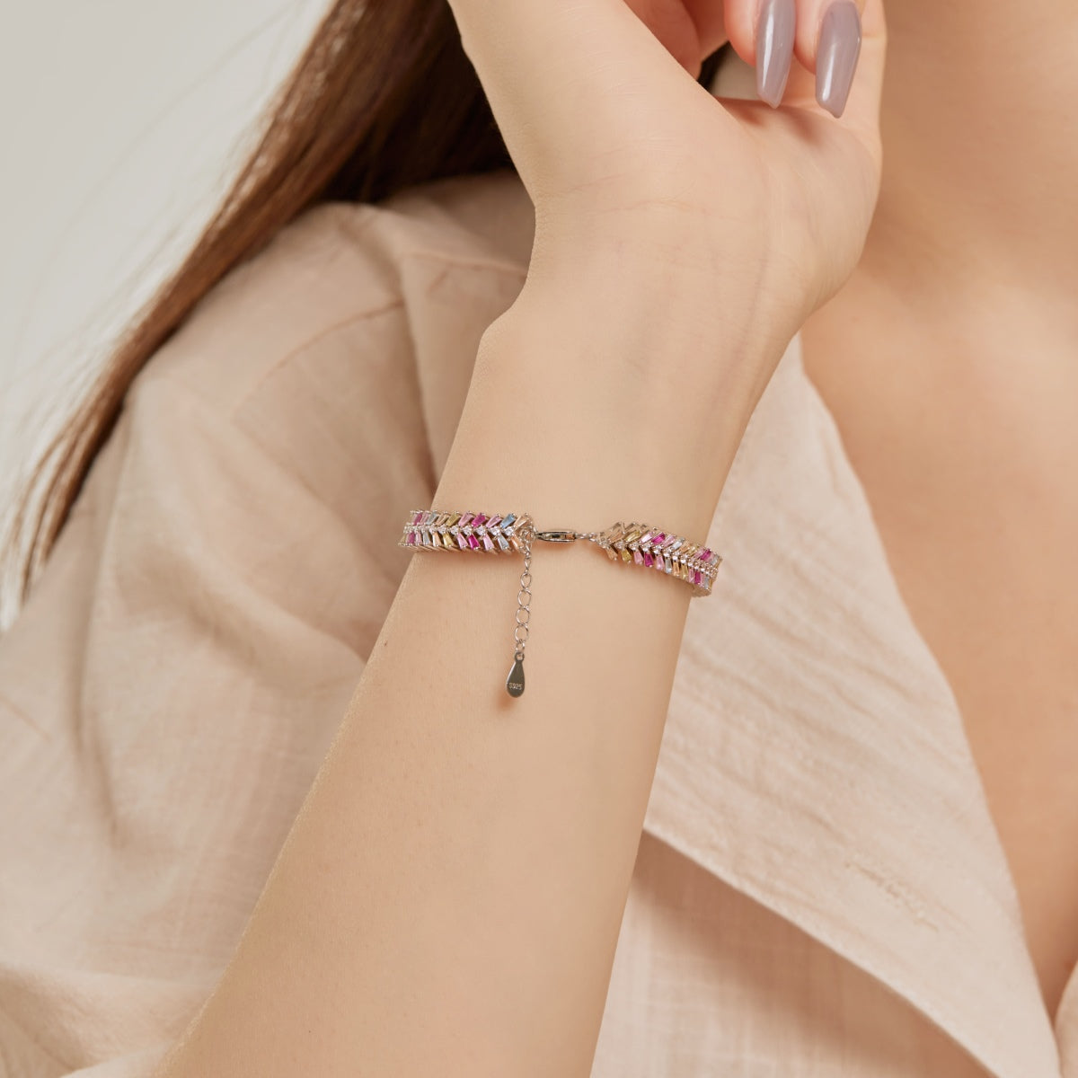 [Elite]Dainty Radiant Emerald Cut Daily Bracelet