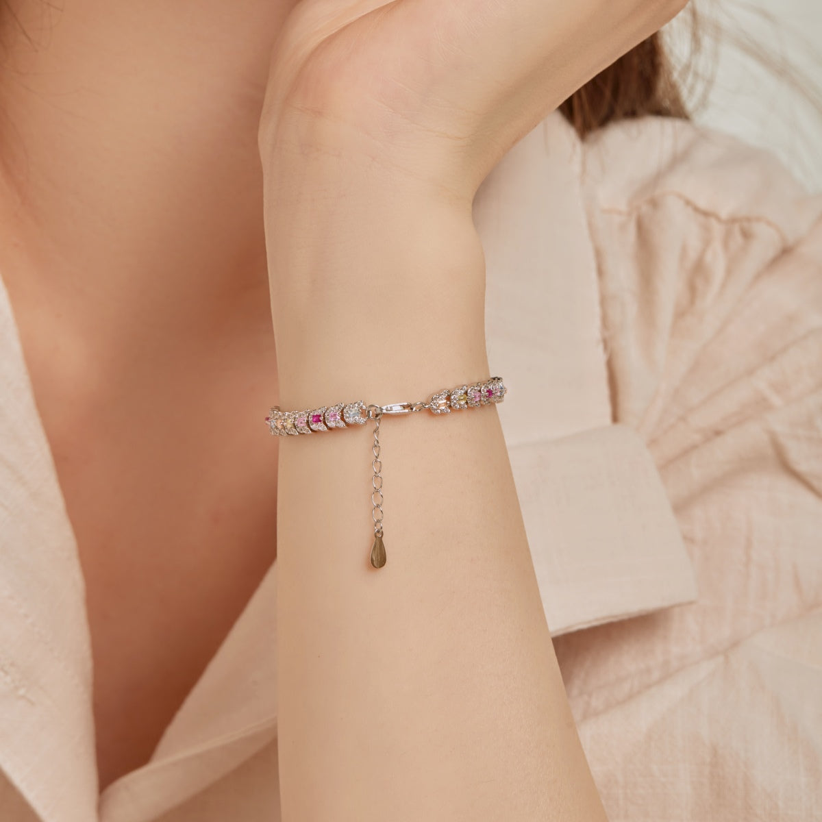 [Elite]Delicate Colorful Multi Cut Daily Bracelet