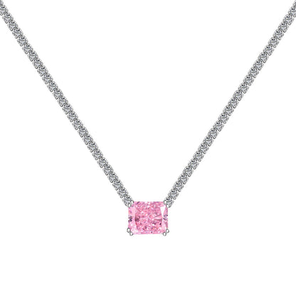 [Elite]4.0 Carat Elegant Radiant Cut Necklace