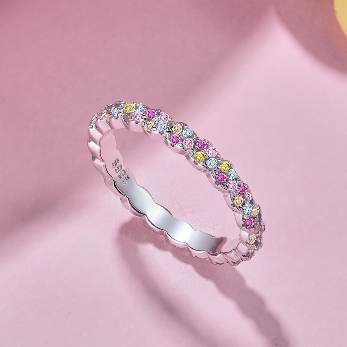 [Elite]Dainty Ebullient Round Cut Daily Ring