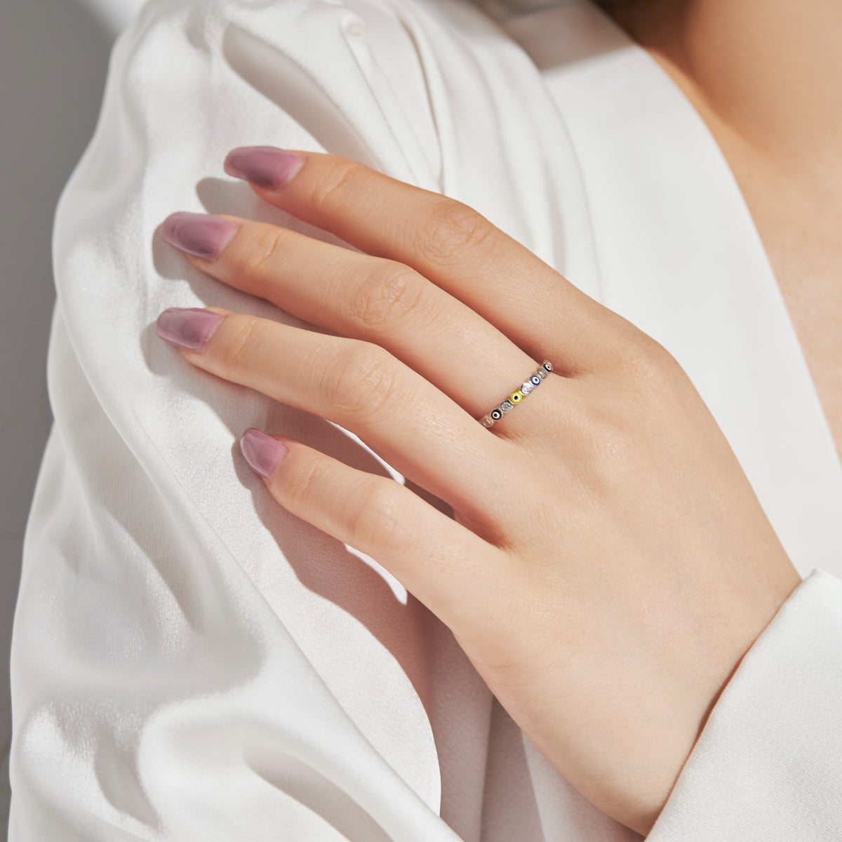 [Elite]Sparkling Vibrant Round Shape Daily Ring