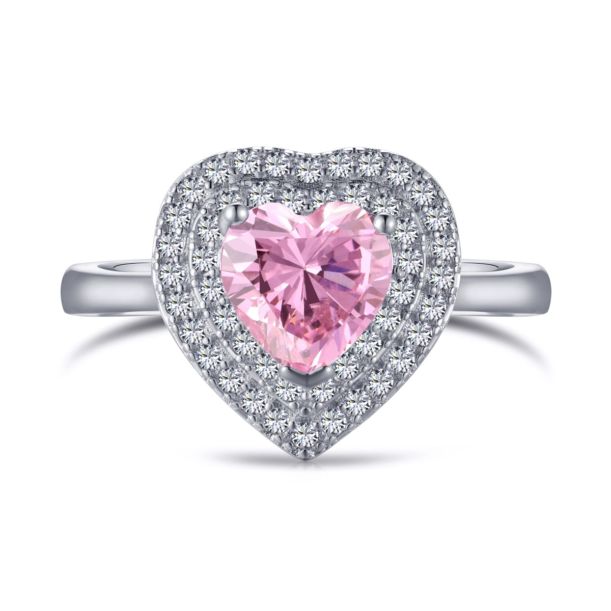 [Elite]Delicate Ebullient Heart Shape Wedding Ring